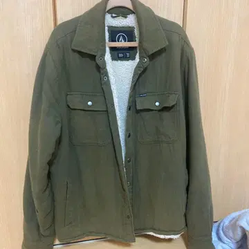 VOLCOM 플리스 자켓 M 올리브 그린