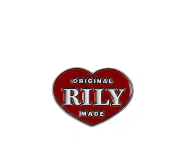 이마이치 류지 RILY 하트형 핀 배지