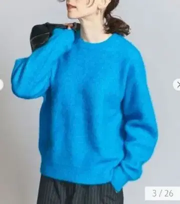 BEAUTY&YOUTH 알파카 블렌드 기모 크루넥 니트 풀오버