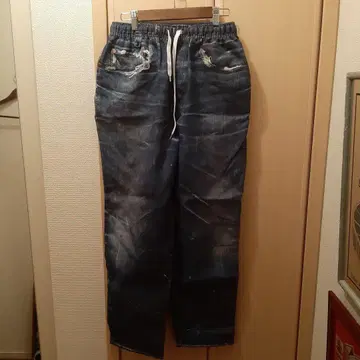 US 산겐자야 구매 데님 이지 팬츠