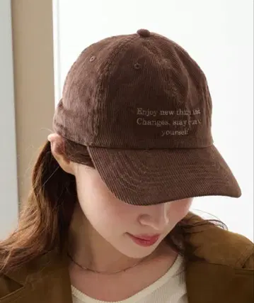 kastane 자수 코듀로이 캡