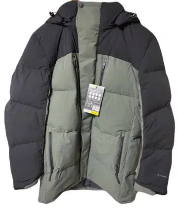 워크맨 엑스쉘터 프리미엄 기가퍼프 다운 코트 3L 그린