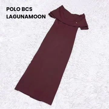 POLO BCS LAGUNAMOON 오프숄더 타이트 롱 원피스