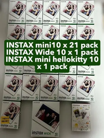 instax mini 21& WIDE 1 & hello kitty 1