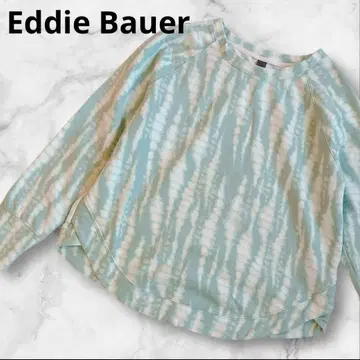 Eddie Bauer 타이다이 패턴 맨투맨 상의 트레이닝복 여성용