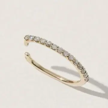 Lilas 오벌 다이아 이터니티 이어커프 K10