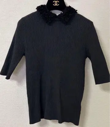 [ 새상품 ] UNITED ARROWS 레이디 플라워 튤 니트