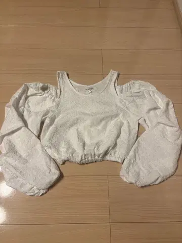 여성용 긴팔 레이스 화이트 GYDA 프리 사이즈