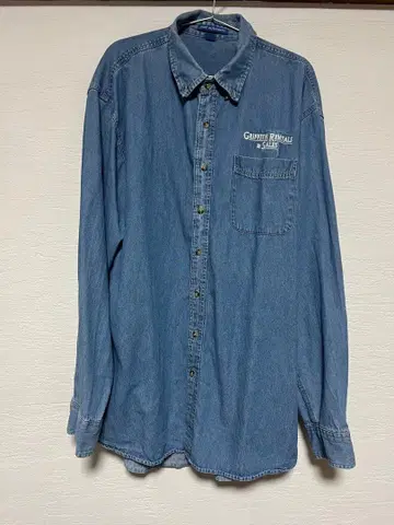 PORT AUTHORITY 데님 긴팔 셔츠 XLT 빈티지