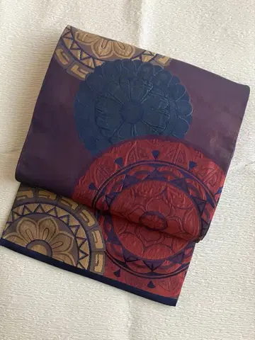 박직조 후쿠로 오비 순수 실크