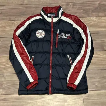 sweet years 다운 자켓 충전솜 자수 와펜 M 사이즈