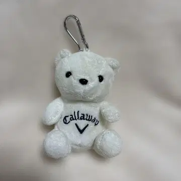 초기 레어 Callaway Bear 공 케이스 봉제 인형 카라비너 포함