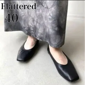 미사용급 [FLATTERED] 스퀘어토 발레 슈즈 40