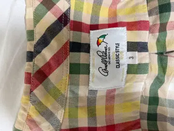 앤드류 마커스 체크 무늬 긴팔 셔츠 사이즈 3