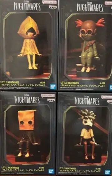 리틀 나이트메어 모니터 탑 피규어 4개 세트