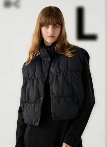 새상품급 유니클로 UNIQLO C 다운 크롭 베스트 다운 베스트 L 블랙