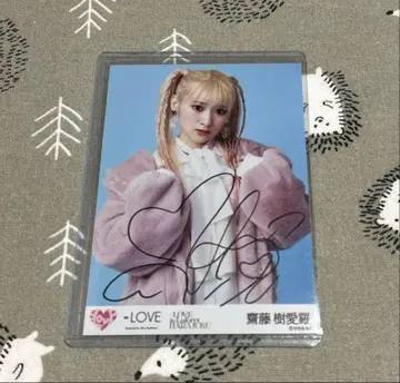 이코럽 사이토 지아라 라포레 하라주쿠 친필 브로마이드 (중앙)