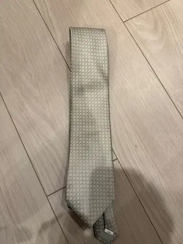 Siyah 실버 기하학 패턴 넥타이