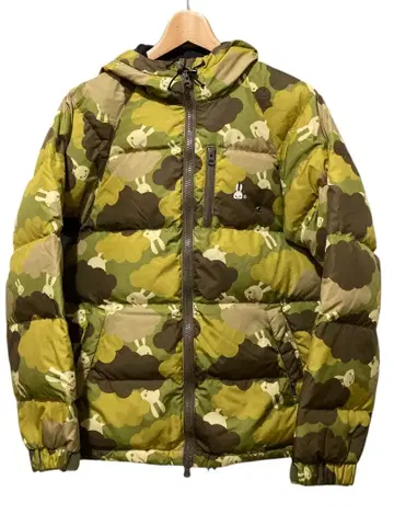 CUNE 큔 토끼 구름 카모플라쥬 다운 자켓 그린 카모플라주 2