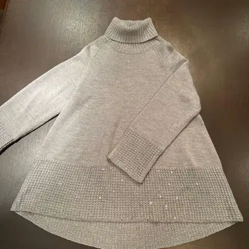 그레이 터틀넥 스웨터 M