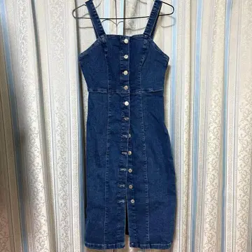 데님 co 데님 살로펫 원피스