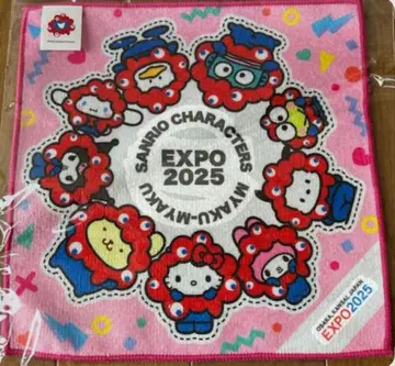 박람회장 한정판 미야쿠미야쿠 산리오 미니 타월 손수건 완판