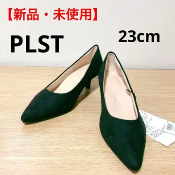 PLST STYLE 블랙 스웨이드 스틸레토 펌프스