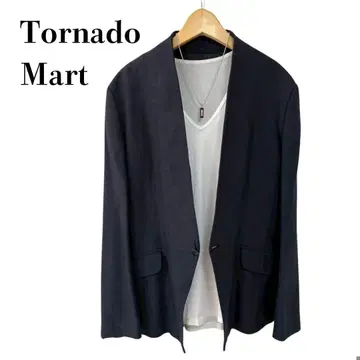 TORNADO MART 테일러드 자켓 노카라 자켓