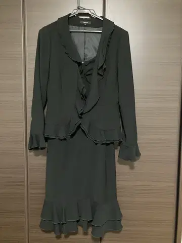 블랙 프릴 셋업 M