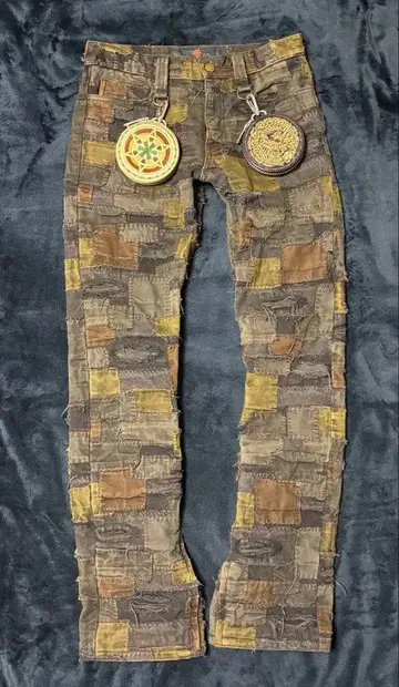 22AW 배색 절묘 명작 블랙미 츠기하기 크라스트 데님 팬츠 2