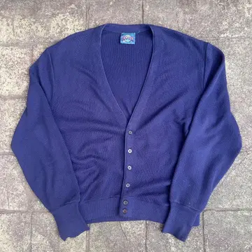 JANZEN MADE IN USA 아크릴 가디건 블루