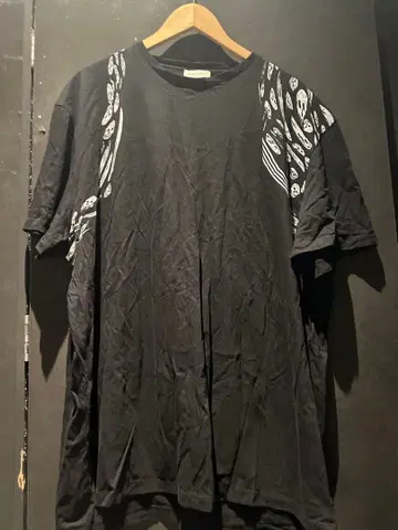 Alexander McQeen 오버 사이즈 T셔츠 블랙