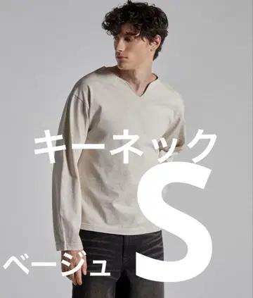 Parts Lab. 베이직 코튼 롱 슬리브 베이지 S