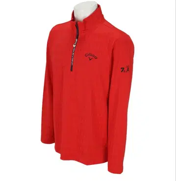 캘러웨이 하프 지퍼 레드 긴팔 L