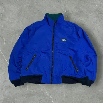 80s 엘엘빈 풀 집업 웜업 나일론 자켓 구제 의류 짧은 기장