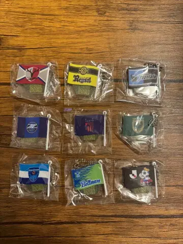 J리그 플래그 키체인 컬렉션