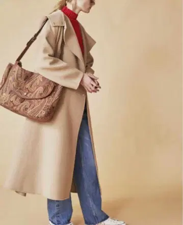 a vacation 페이즐리 무늬 숄더백 빅