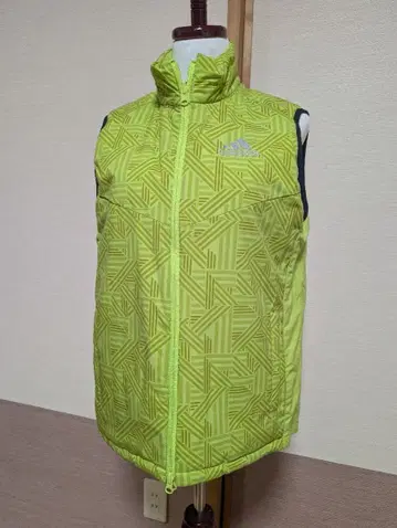 adidas 기하학 패턴 라임 그린 베스트