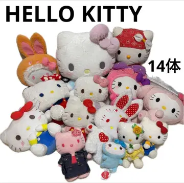 헬로키티 봉제 인형 묶음 판매 레트로 당시물 14개