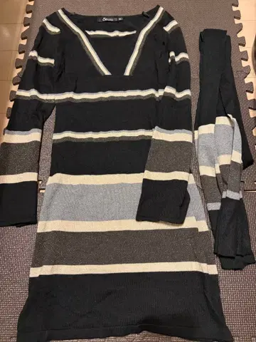 & by P&D 스트라이프 니트 스웨터 핑키앤다이안