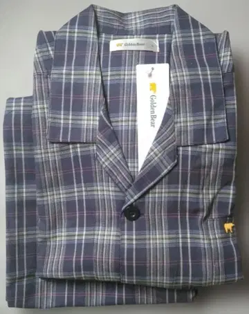Golden Bear 남성용 플란넬 파자마 나이트 웨어 기모
