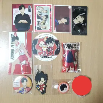 하이큐 쿠로오 여름 축제 유카타 특전 스마포토 코스터 캔뱃지 제일복권