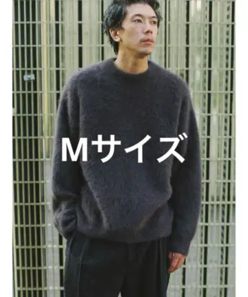 LIDNM FOX CASHMERE KNIT DEEP MOCHA 23aw