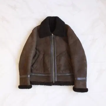 토스카나 무스탕 브라운 XL 스페인산 보아 자켓