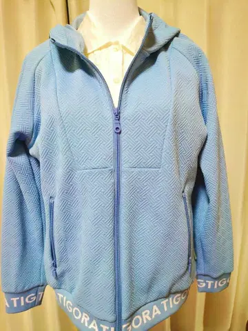 티고라 골프웨어 두꺼운 원단 소재 따뜻한 후드티 더블 지퍼