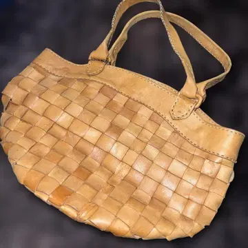 대형 robita 로비타/메쉬 가죽 토트백