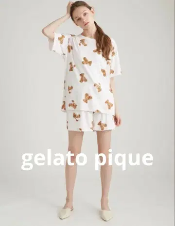 젤라또피케 랜드리 베어 상하의 세트 핑크 택 포함 새상품