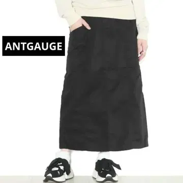 ANTGAUGE 아토게이지 세미롱 이지 스커트 블랙 M