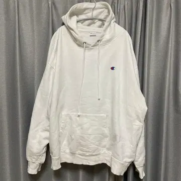 Champion 후드 부착 후드티 LARGE 화이트