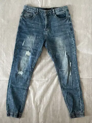 조그 데님 데미지 가공 해외 브랜드